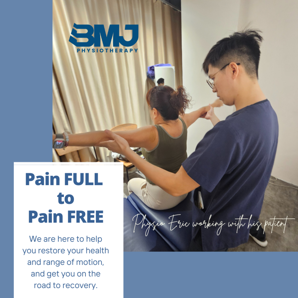 Physio Eric working on his patient.